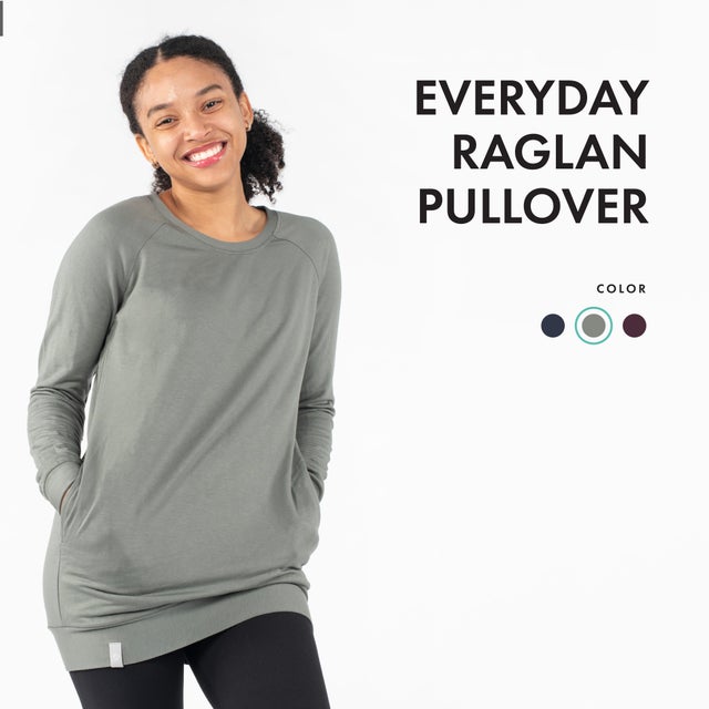 Everyday Raglan Pullover  SweetLegs Calgary with Jenna